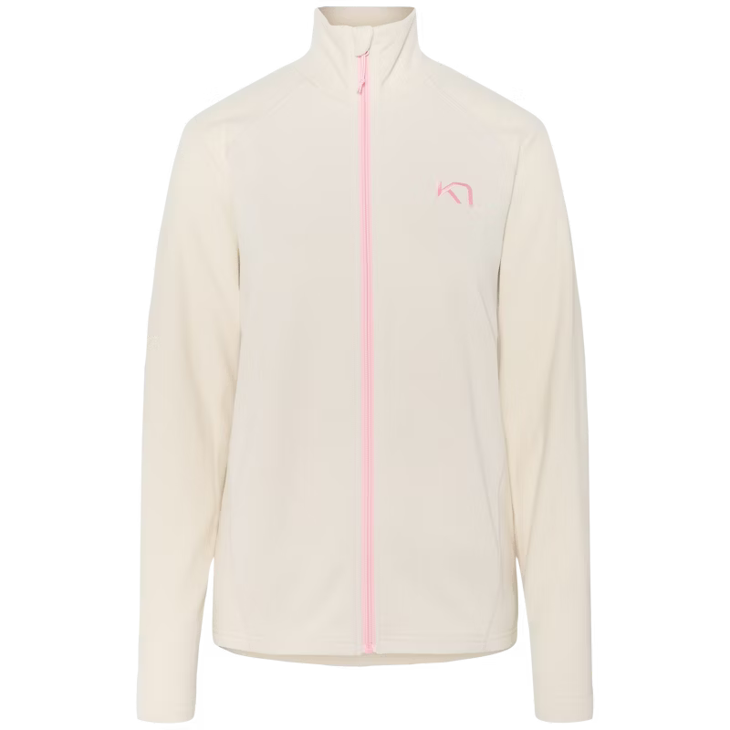 Kari Traa Kari Full-Zip Fleecejakke Dame - Bjerk White - Bjerk