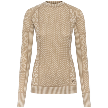 Kari Traa Smekker Long Sleeve Baselayer Skiundertrøje Dame - Mocha -