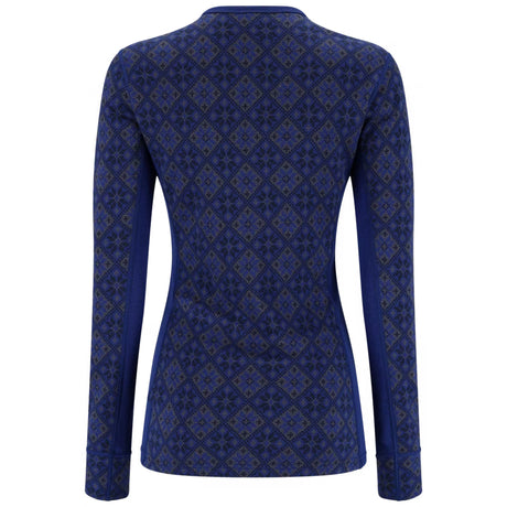Kari Traa Rose Long Sleeve High Waist Skiundertøj Sæt Dame - Azure Blue -