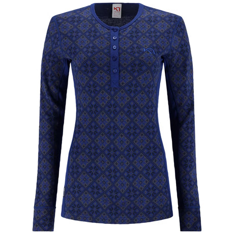 Kari Traa Rose Long Sleeve High Waist Skiundertøj Sæt Dame - Azure Blue -