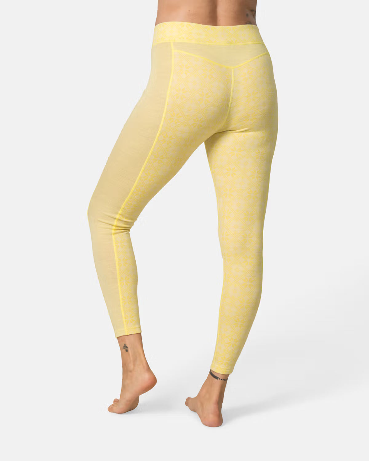 Kari Traa Rose High Waist Pants Skiunderbukser Dame - Yellow -