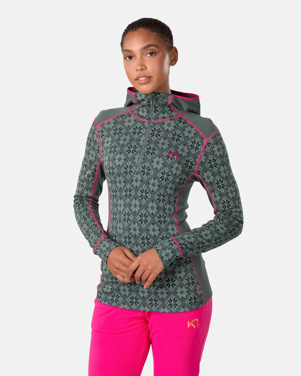 Kari Traa Rose Hoodie High Waist Skiundertøj Sæt Dame - Sag