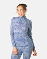 Kari Traa Rose Half Zip High Waist Skiundertøj Sæt Dame - Iris