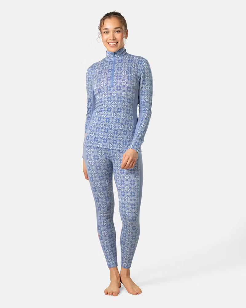 Kari Traa Rose Half Zip High Waist Skiundertøj Sæt Dame - Iris
