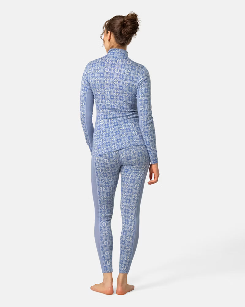 Kari Traa Rose Half Zip High Waist Skiundertøj Sæt Dame - Iris