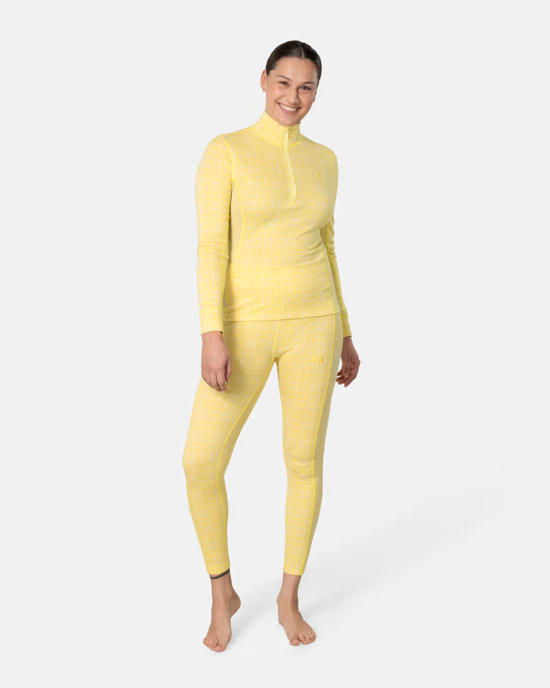 Kari Traa Rose Half Zip High Waist Skiundertøj Sæt Dame - Yellow - - 5562_622691_Myelw_Model_3_b95c6f73-f3ec-402a-8620-fe7392bb4b61-original