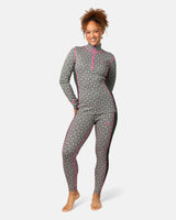 Kari Traa Rose Half Zip High Waist Skiundertøj Sæt Dame - Thyme Green