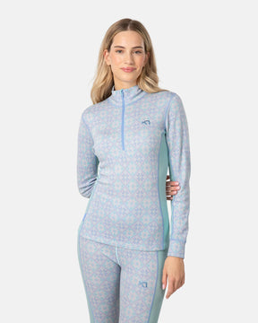 Kari Traa Rose Half Zip Skiundertrøje Dame - Wave - Wave