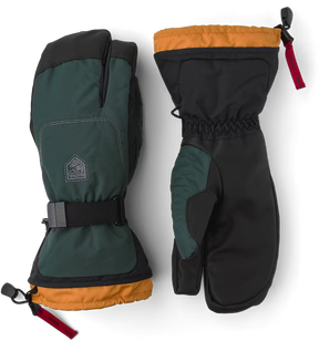 Hestra Gauntlet Sr. 3-finger Skihandsker Herre - Bottle Green - Bottle Green