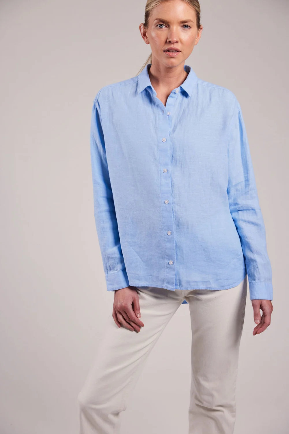 Sebago Linen Blouse - Hørskjorte Dame