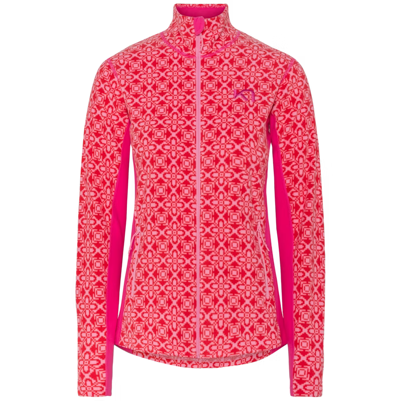 Kari Traa Thalena Fleece Dame - Heat Red - Heat Red