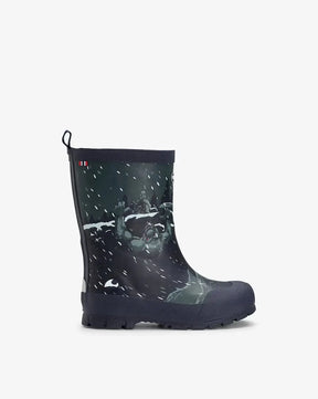 Viking Jolly Print Warm Kids Termostøvler Børn - Navy / Dark Grey - Navy Dark Grey