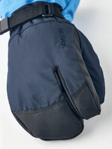 Hestra Gauntlet CZone Jr. 3-finger Skihandsker Børn - Dark navy & Sky blue
