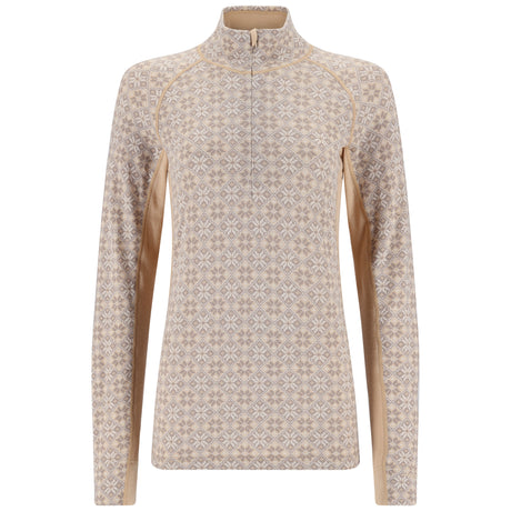 Kari Traa Rose Light Half Zip Skiundertrøje Dame - Oat Beige