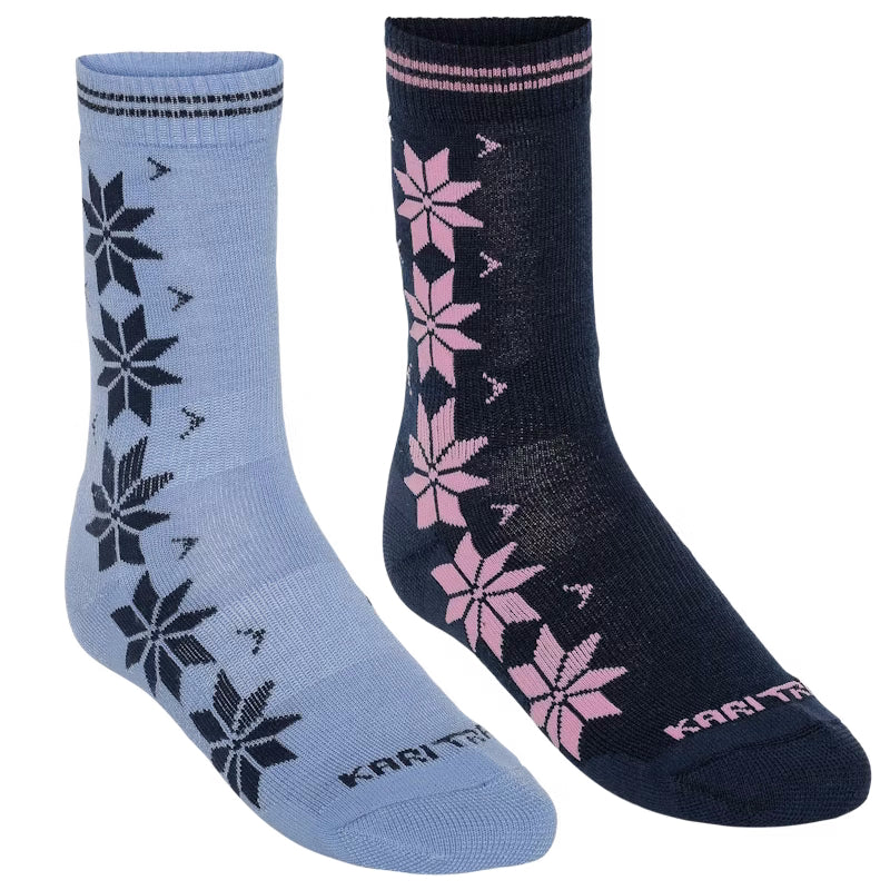 Kari Traa Vinst Wool Socks 2PK Sportssokker Dame - Roy Blue - Roy Blue