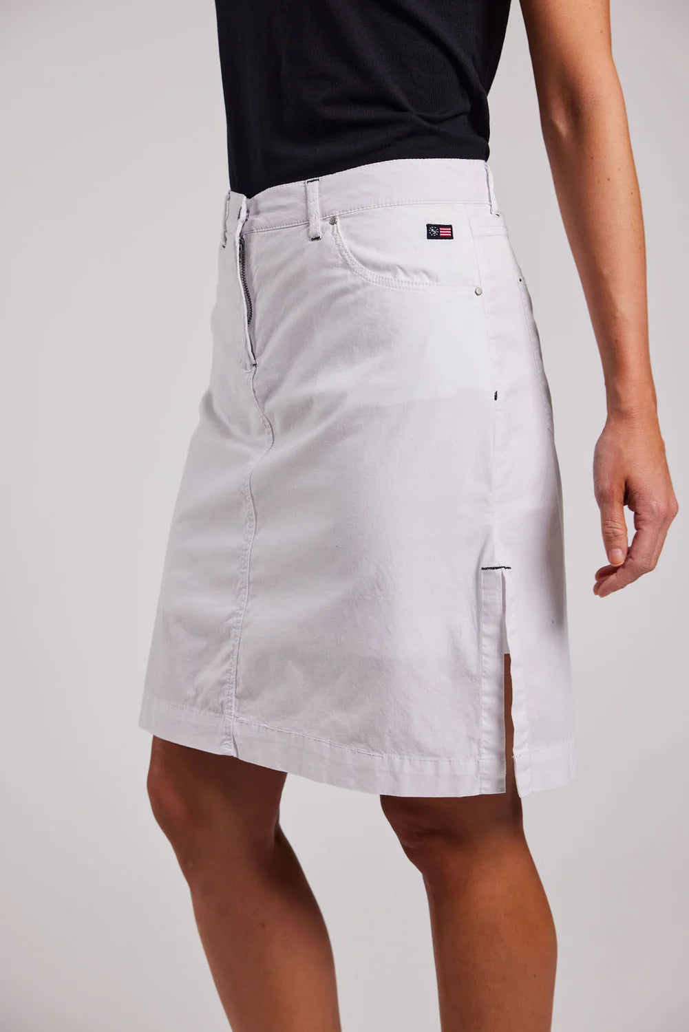 Sebago Classic Midi Skort Dame - White