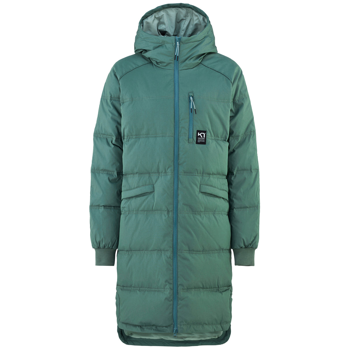 Kari Traa Rongve Parka Lang Dunjakke Dame - Murk Green