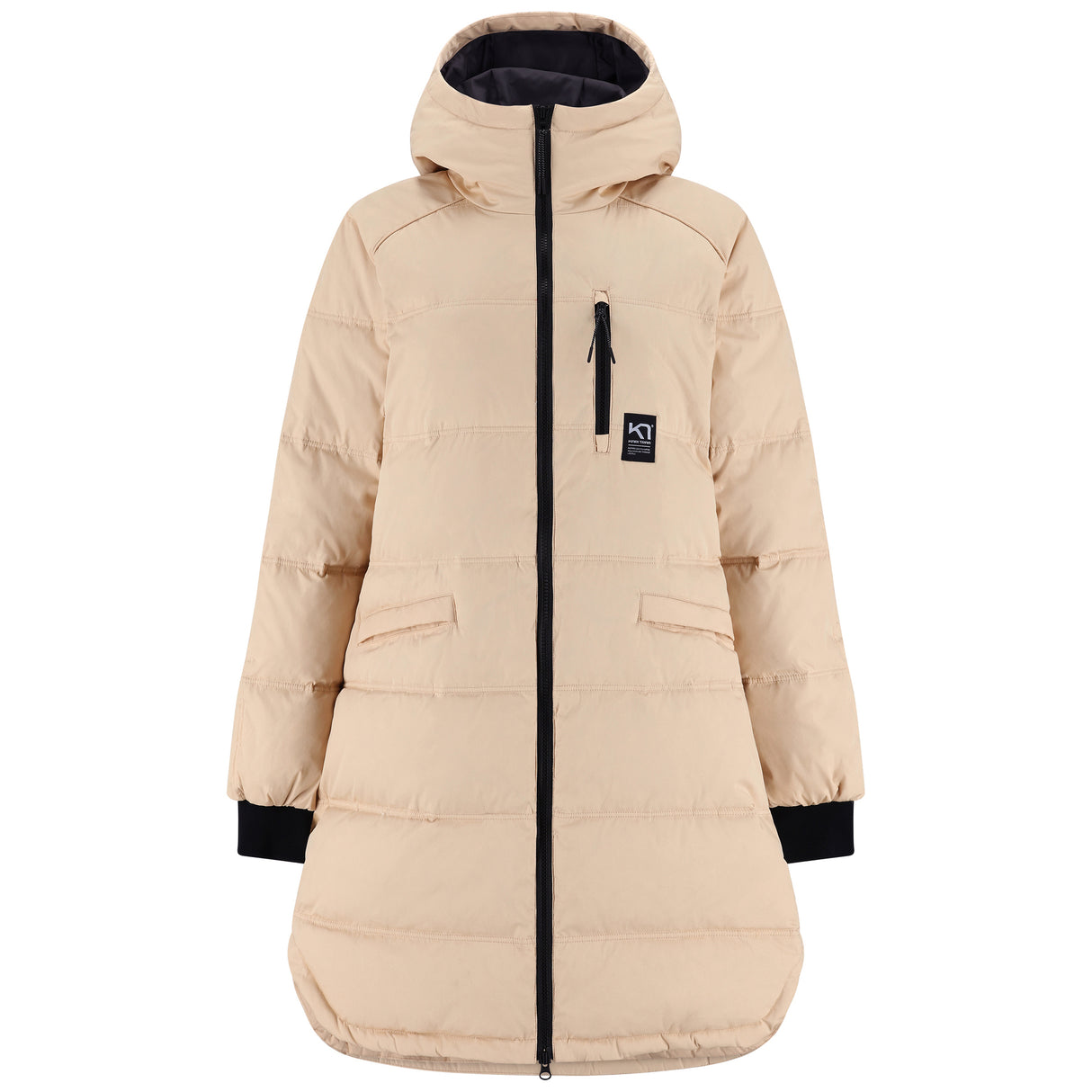 Kari Traa Rongve Parka Lang Dunjakke Dame - Oat Beige