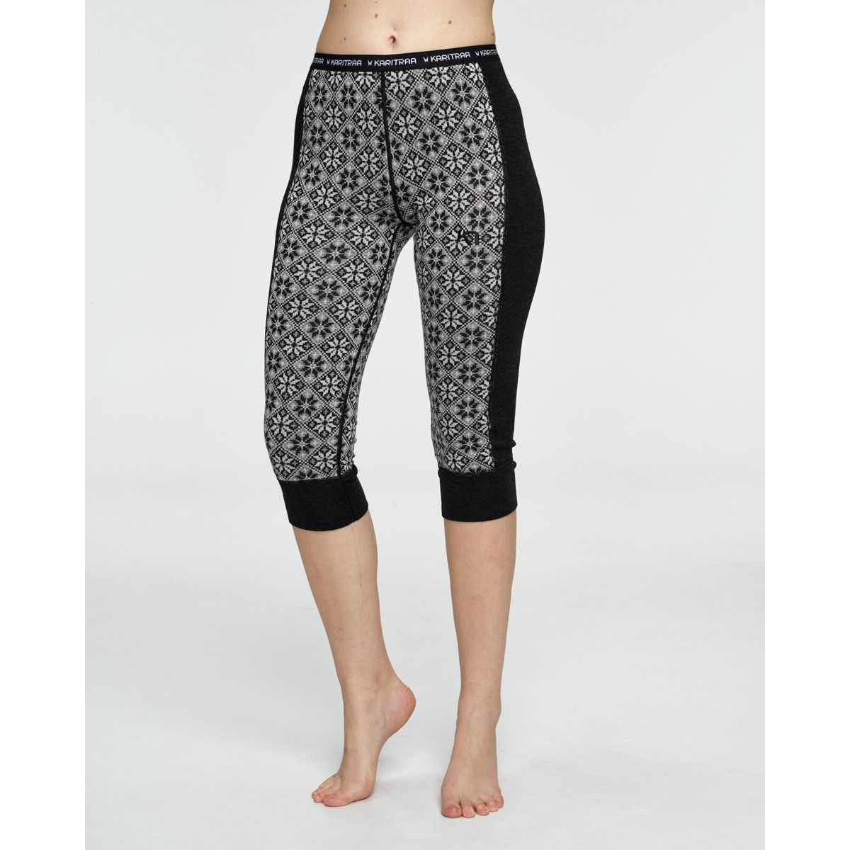 Kari Traa Rose Long Sleeve Capri Skiundertøj Sæt Dame - Black