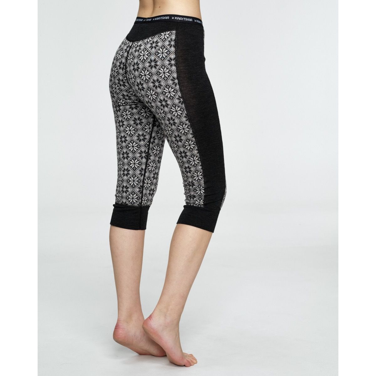 Kari Traa Rose Half Zip Capri Skiundertøj Sæt Dame - Black