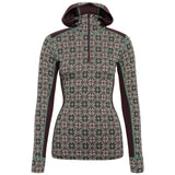 Kari Traa Rose Baselayer Hoodie Uldhættetrøje – 100% Merinould - Forest Green