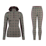 Kari Traa Rose Hoodie High Waist Skiundertøj Sæt Dame - Forest Green - XL
