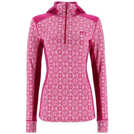 Kari Traa Rose Baselayer Hoodie Uldhættetrøje – 100% Merinould - Fucha