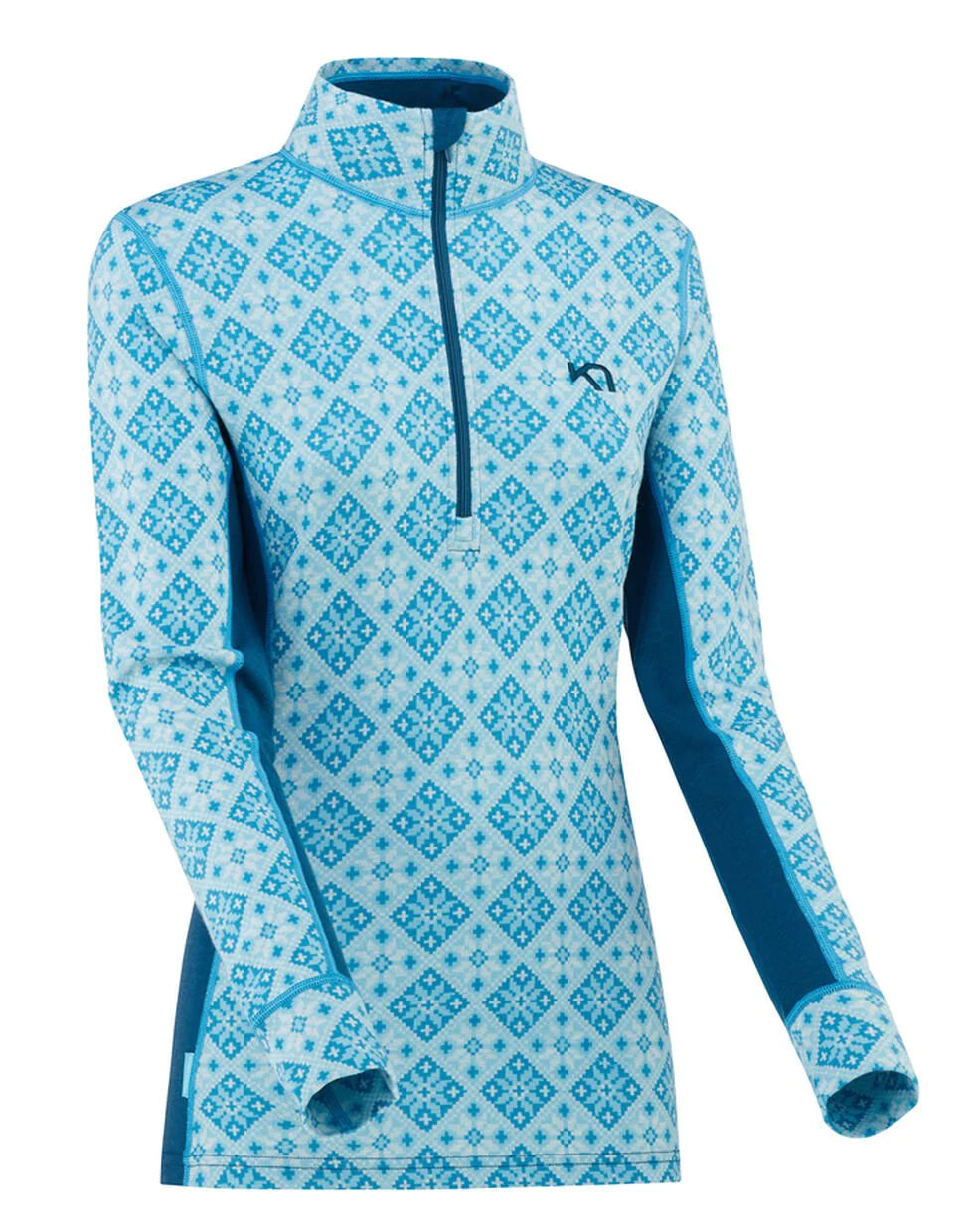 Kari Traa Rose Half Zip High Waist Skiundertøj Sæt Dame - Frost -