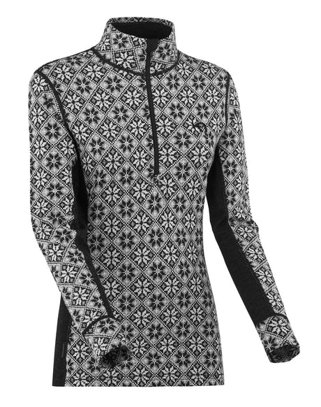 Kari Traa Rose Half Zip Capri Skiundertøj Sæt Dame - Black -