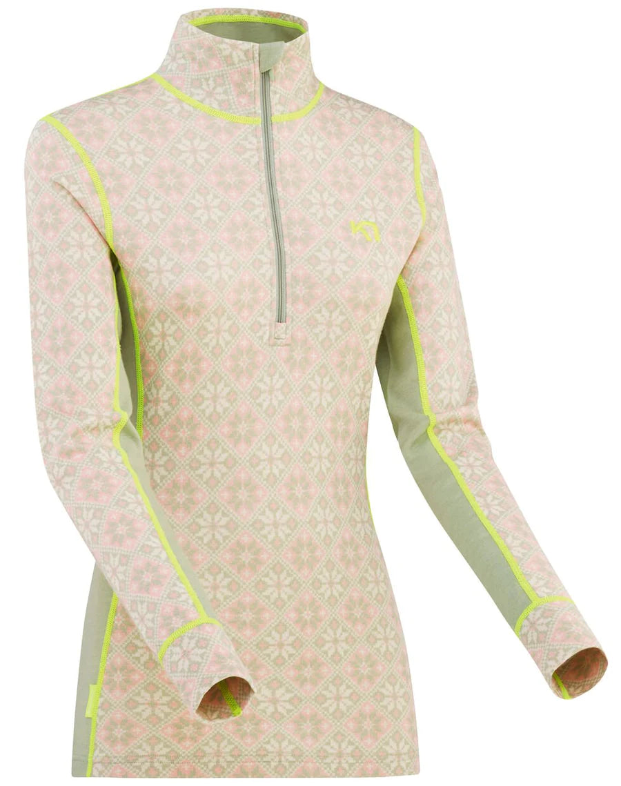 Kari Traa Rose Half Zip High Waist Skiundertøj Sæt Dame - Slate -