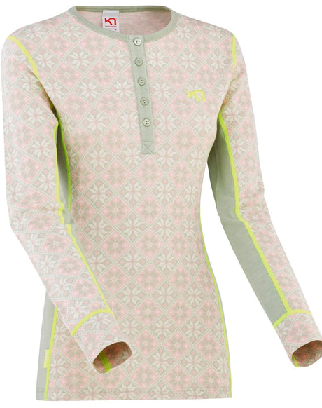 Kari Traa Rose Long Sleeve High Waist Skiundertøj Sæt Dame - Slate -