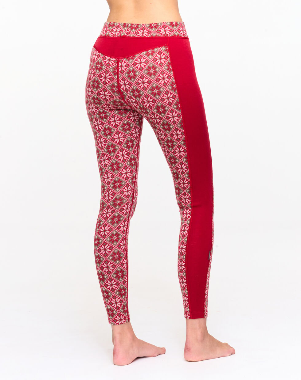 Kari Traa Rose Half Zip High Waist Skiundertøj Sæt Dame - Red -