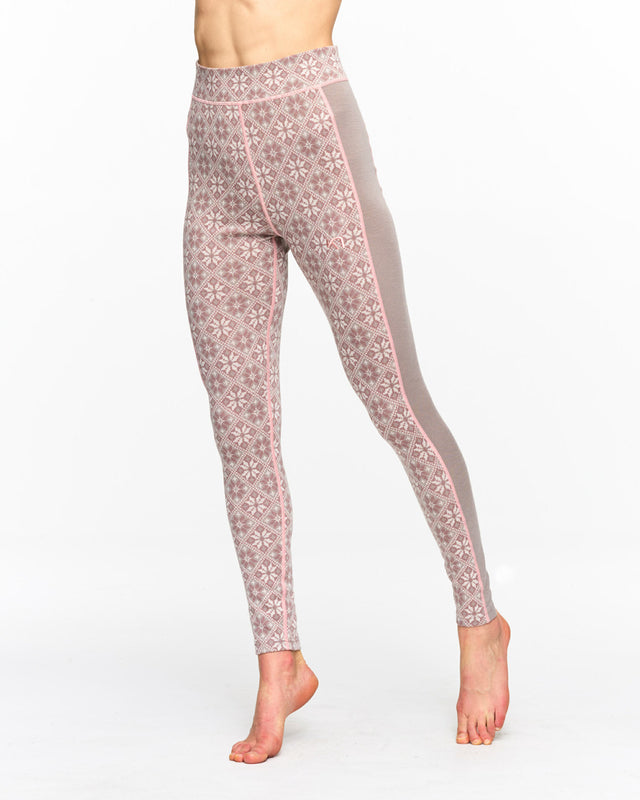 Kari Traa Rose High Waist Pants Skiunderbukser Dame - Taupe - Taupe