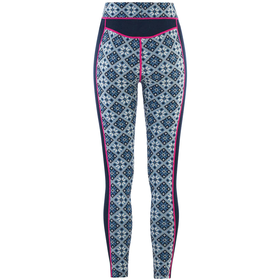 Kari Traa Rose Long Sleeve High Waist Skiundertøj Sæt Dame - Royal -