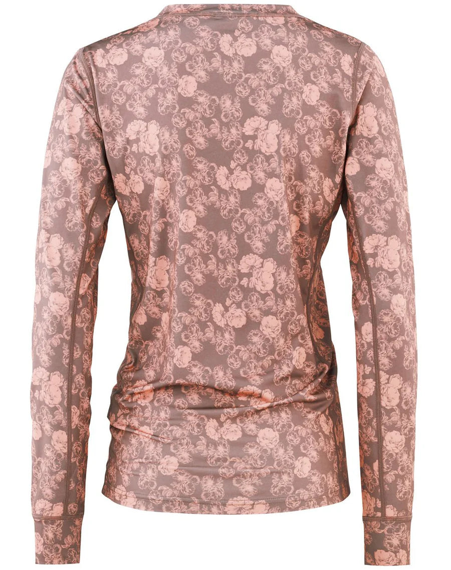 Kari Traa Fantastisk Skiundertøj Sæt Dame - Recycled Taupe Dusty Pink -