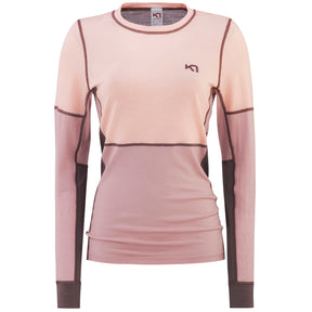 Kari Traa Lam Long Sleeve Baselayer Uldundertrøje Dame - Prim Pink