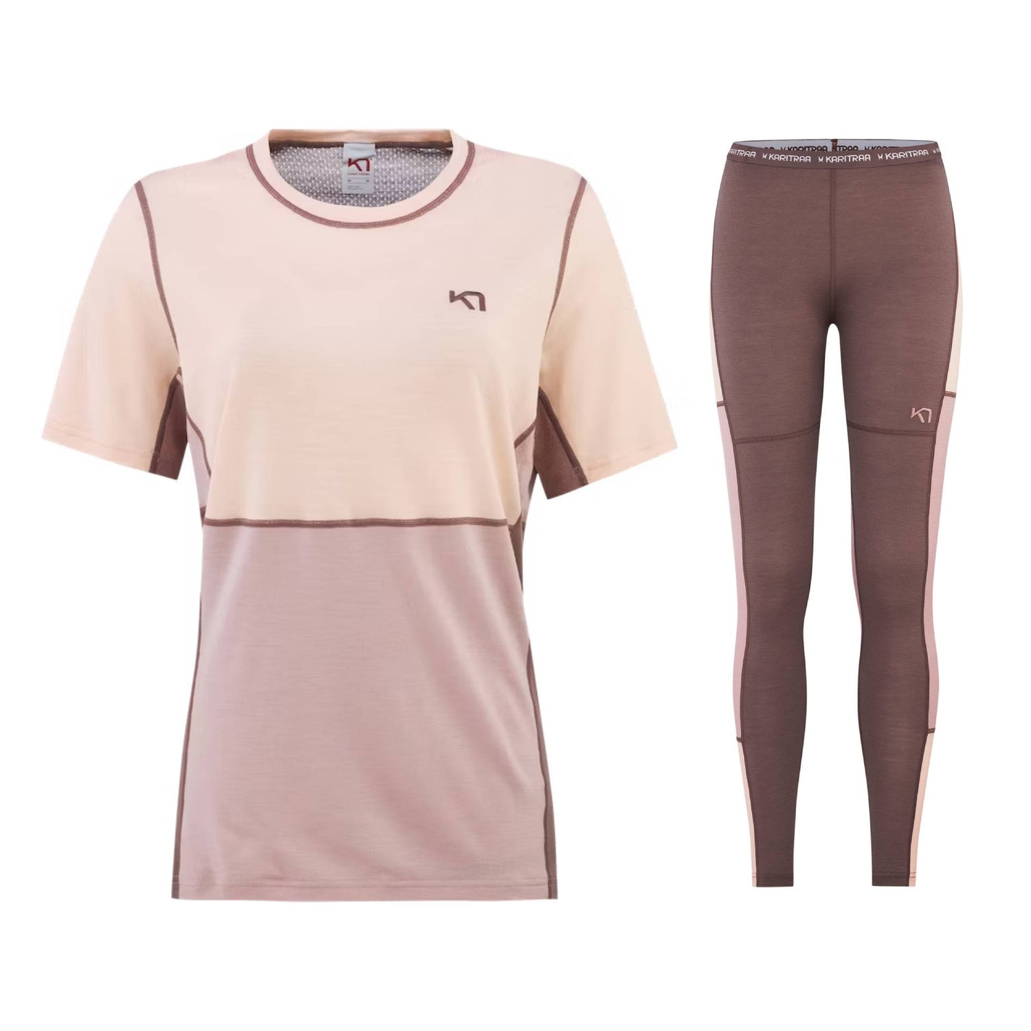 Kari Traa Lam Loose Tee Baselayer Uldundertøj Sæt Dame - XL