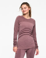 Kari Traa Oline Long Sleeve Skiundertøj Sæt Dame - Taupe