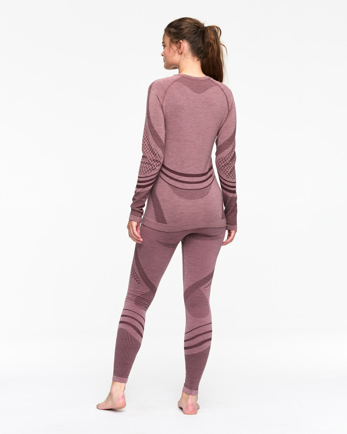 Kari Traa Oline Long Sleeve Skiundertøj Sæt Dame - Taupe -