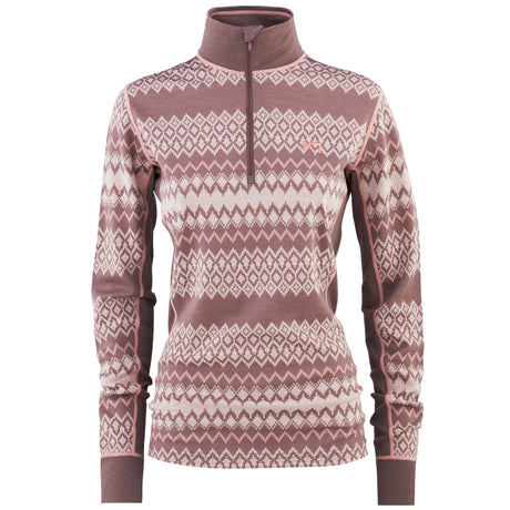 Kari Traa Agnes 2.0 Half Zip Skiundertrøje Dame - Taupe