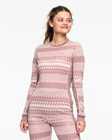 Kari Traa Agnes 2.0 Long Sleeve Skiundertøj Sæt Dame - Taupe -