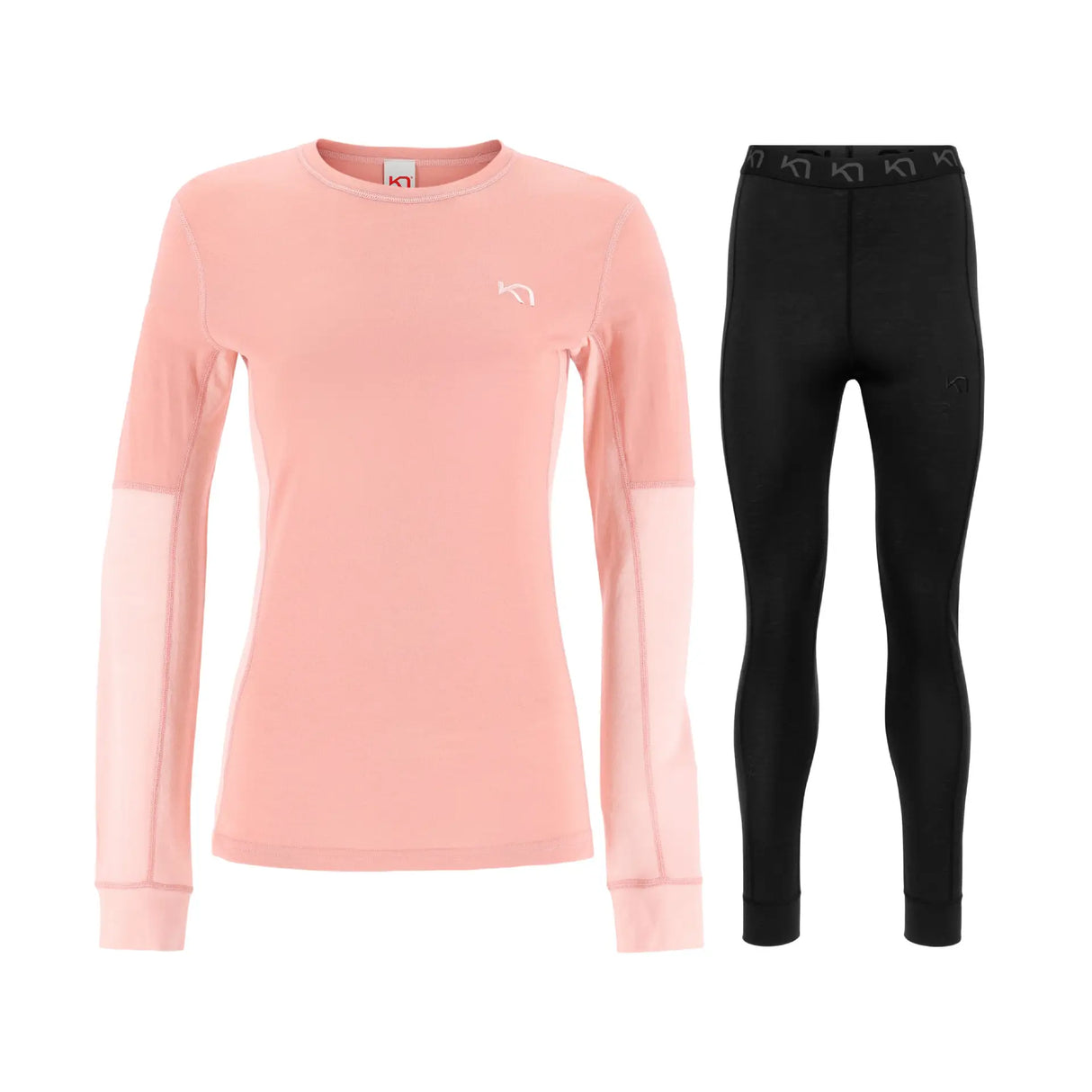 Kari Traa Elenore / Klara Baselayer Skiundertøj Sæt Dame - Dream / Black - XL