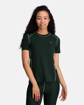 Kari Traa Sval Tee Kortærmet T-shirt Dame - Pine Green - Pine Green
