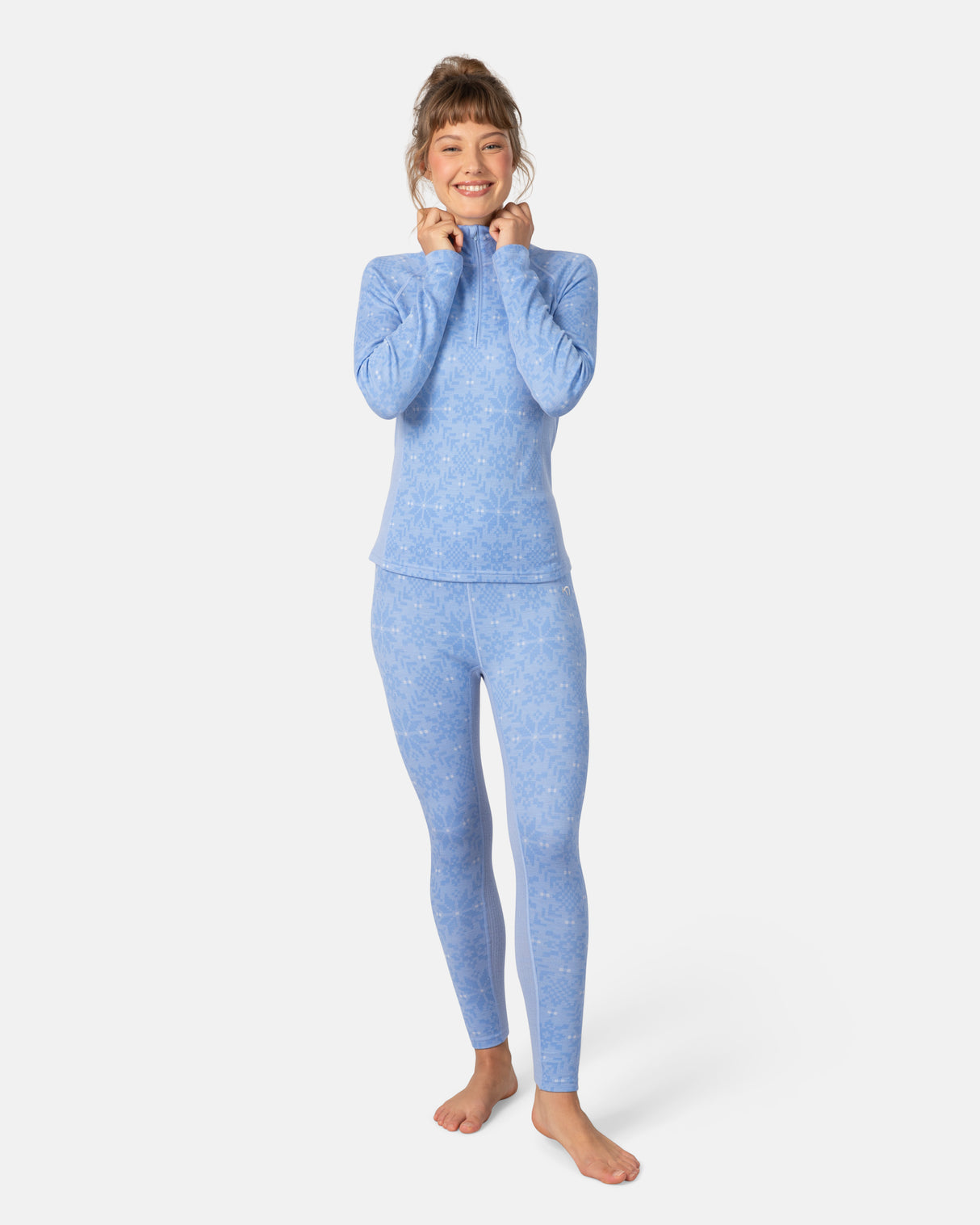 Kari Traa Edith Half Zip Skiundertrøje Dame - Iris -