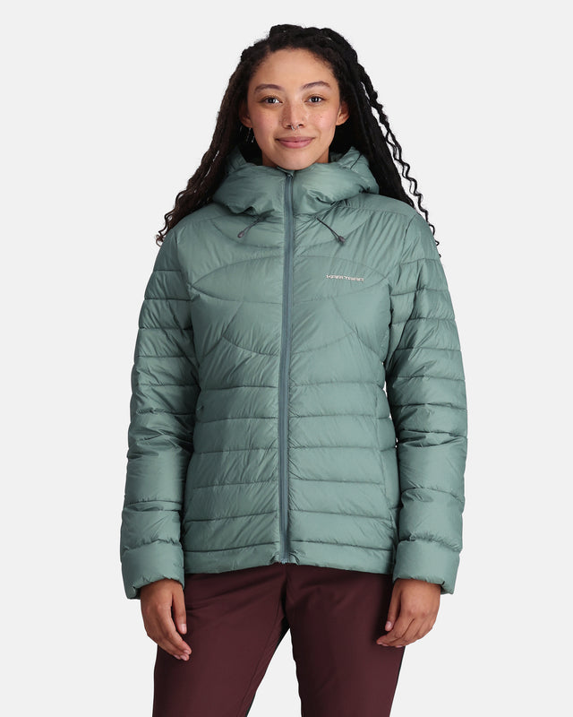 Kari Traa Sanne Midlayer Jacket Dunjakke Dame - Murk Green -