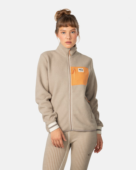 Kari Traa Røthe Midlayer Fleecetrøje Dame - Mocha - Mocha