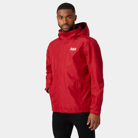 Helly Hansen Men's Dubliner Regnsæt Herre - Red / Black -