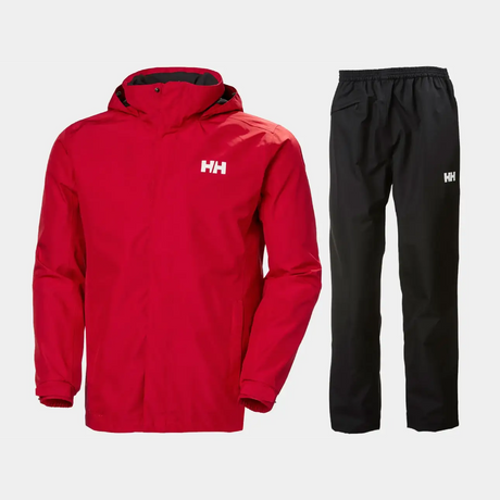 Helly Hansen Men's Dubliner Regnsæt Herre - Red / Black - 5XL