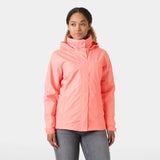 Helly Hansen Women's Aden Rain Jacket Regnjakke Dame - Coral Almond - Coral Almond