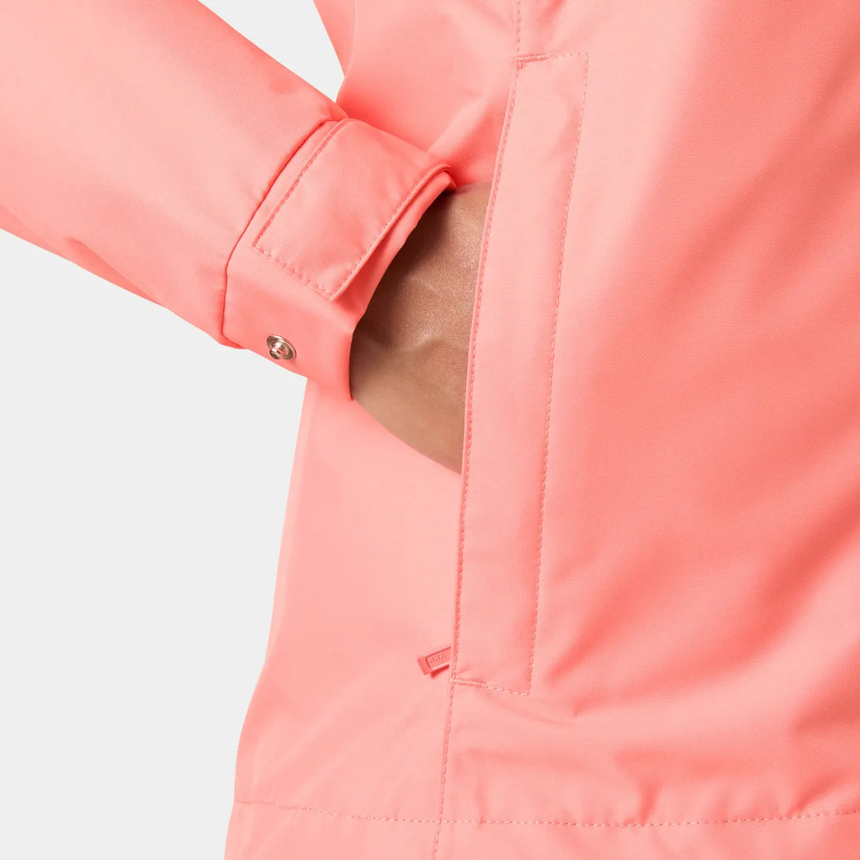 Helly Hansen Women's Aden Rain Jacket Regnjakke Dame - Coral Almond -